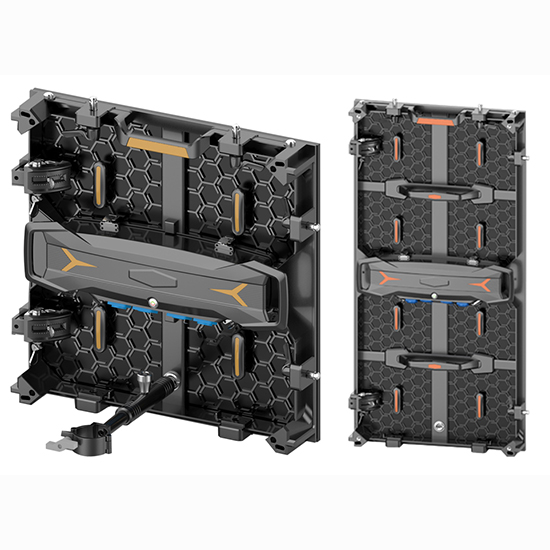 Az LDR sorozat költséghatékony kültéri bérelhető LED-képernyője 500x500 mm-es öntvény alumínium panellel, LED-es lámpaburkolattal a modul védelmi görbe zár támogatásához görbe vezetett kijelző